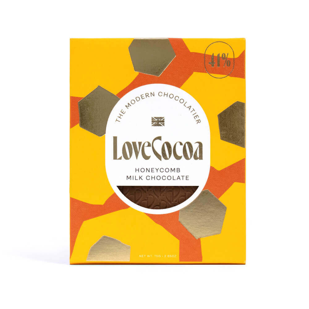 Love Cocoa Honeycomb with 41% Milk Chocolate 75g